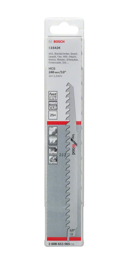 Brzeszczot do piły szablastej S 1542 K Bosch 2608653065 25 szt.
