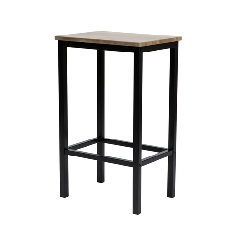 Stołek barowy Belivio PAX BLACK ROYAL OAK