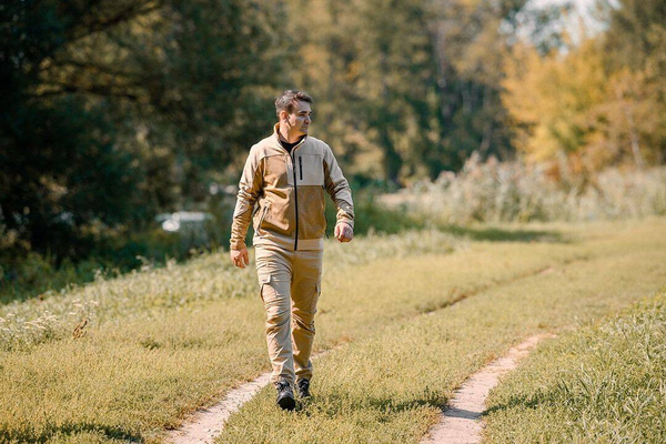 Spodnie robocze OUTDOOR, typu jogger, beżowe, NEO Tools 81-285-XXL