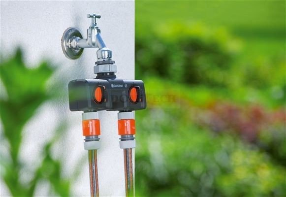 Rozdzielacz wody ogrodowy podwójny Gardena 08193-20