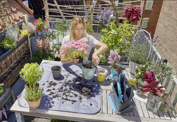 Mata do sadzenia roślin - rozmiar S (80 x 80 cm) GARDENA 00505-20