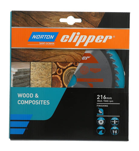 Tarcza do cięcia drewna TCT 216x2.8mm NORTON 70184608099