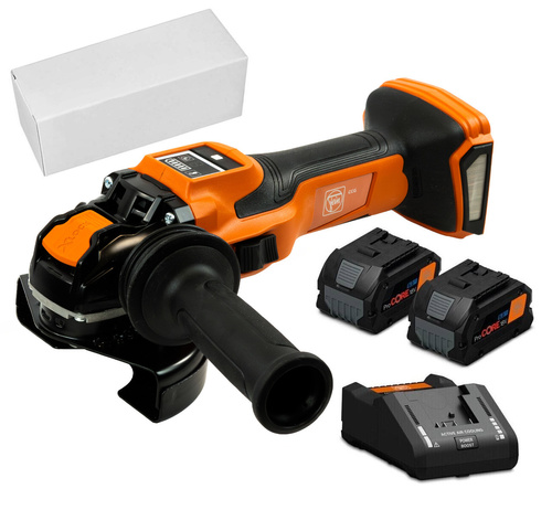 Szlifierka kątowa Fein CCG 18-125-15 X AS z zestawem zasilającym 2x8Ah i ładowarką GAL 18V-160