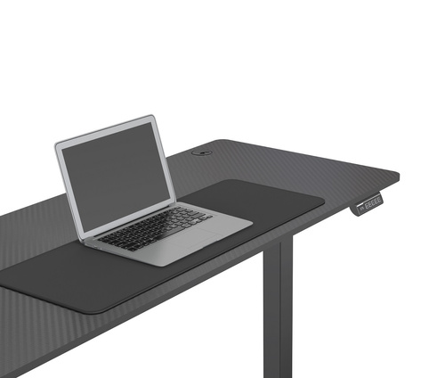 Biurko elektryczne 140x60 cm Zyonix FLUX Black Carbon