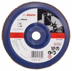 Listkowa tarcza szlifierska X571, Best for Metal 180x22,23x40 Bosch 2608607342