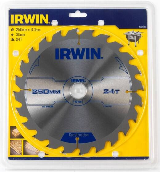Piła tarczowa do drewna 250 mm x 24T Irwin 1897210
