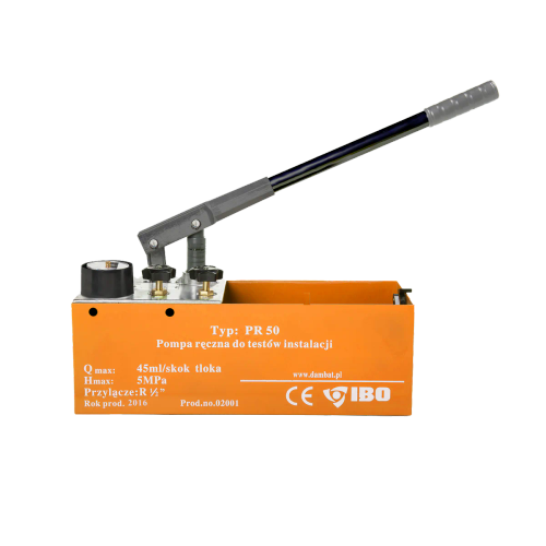 Ręczna pompa do prób ciśnieniowych IBO PR-50