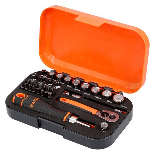 Zestaw kluczy nasadowych i bitów Bahco S34MC8H