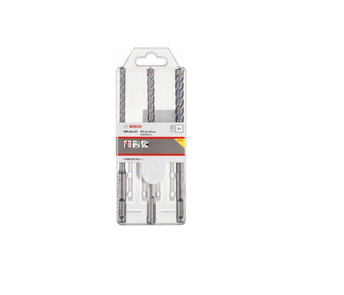 Zestaw wierteł do betonu Bosch - 6,8,10mm, SDS-PLUS