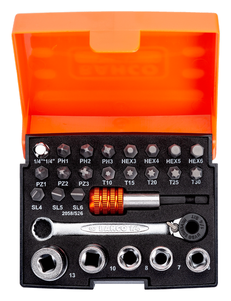 Zestaw narzędzi Bahco 2058/S26 26 el.