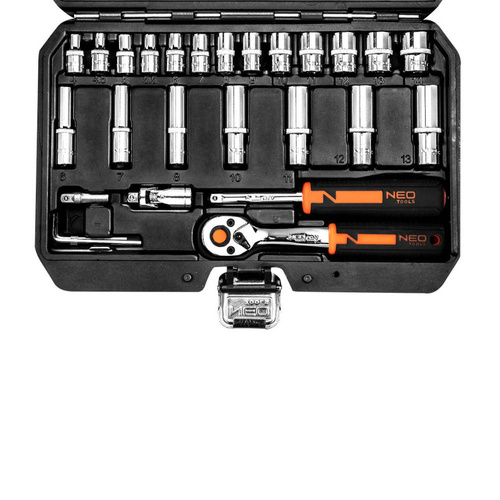 Klucze nasadowe NEO Tools 1/4'' zestaw 53szt. 10-006