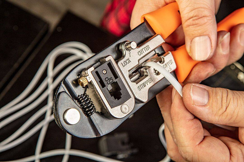 Szczypce do końcówek telefonicznych 4P, 6P, 8P Neo Tools 01-501