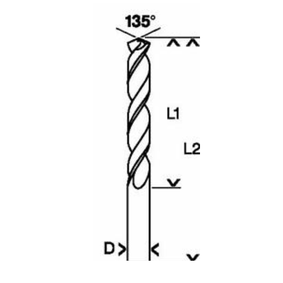 Wiertła do metalu Bosch HSS-G, Din 338 - zestaw 10 sztuk