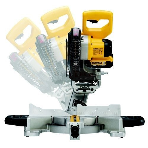 DeWalt DCS365M2 akumulatorowa pilarka ukosowa z posuwem 2x4.0Ah
