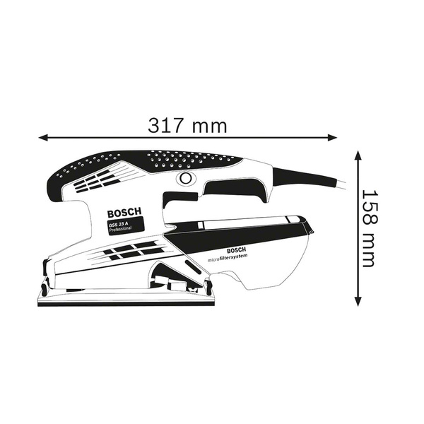 Szlifierka oscylacyjna Bosch GSS 23 A