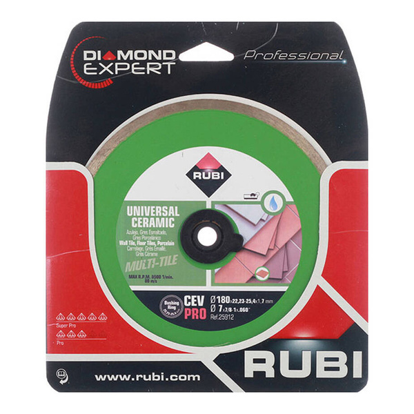 Tarcza diamentowa do płytek Rubi 180 x 22,2-25,4 CEV 180 PRO 25912