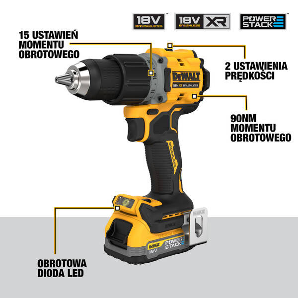 Wiertarko-wkrętarka DeWALT DCD800E2T 