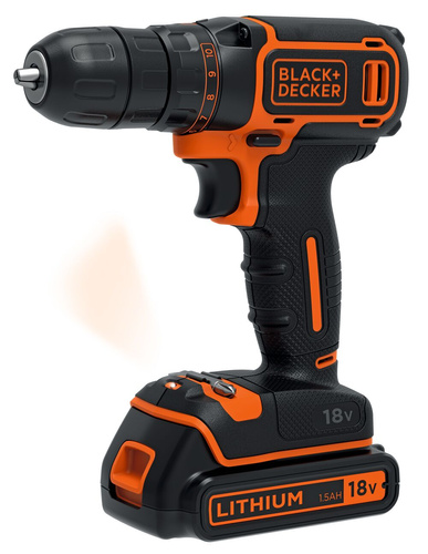 Wiertarko-wkrętarka Li-Ion 18V Black&Decker BDCDC18B