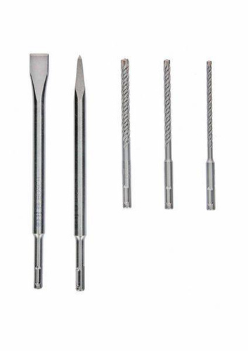 5-częściowy SDS plus-5X i zestaw dłut Bosch 2607017515