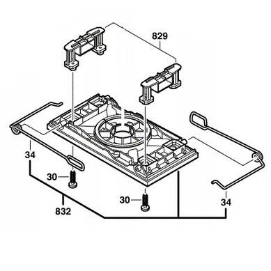 Stopa szlifierska Bosch 2609000877 - do szlifierki oscylacyjnej Bosch PSS 200/250 AC