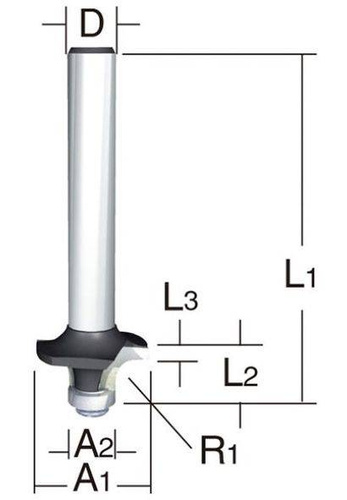 Frez do fazowania półokrągłego Economy D-09422 Makita