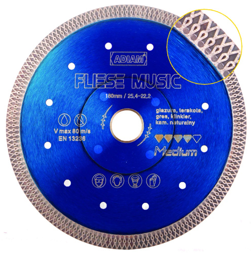 ADIAM TARCZA DIAMENTOWA FLIESE MUSIC 125 / 22,2 MM