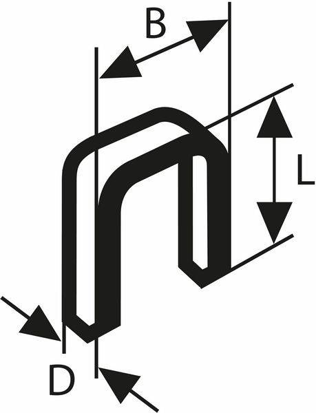 Zszywki 16 mm typ 55 Bosch 1609200372 (1000 szt.)