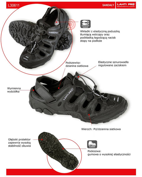 Sandały turystyczne Lahti Pro L3061142 rozm. 42