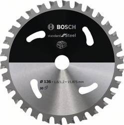 Ostrze do piły tarczowej bezprzewodowej Standard for Steel 136 x 1,6 / 1,2 x 15,875 T30 Bosch 2608837745