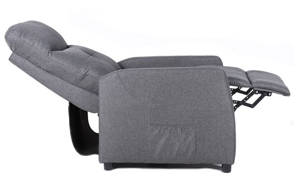 Fotel rozkładany Belivio VENICE grafitowy