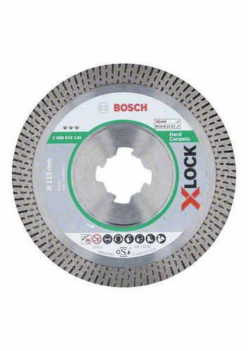 Diamentowa tarcza tnąca Best for Hard Ceramic z systemem X-LOCK, 155x22,23x1,4x10 Bosch 2608615134
