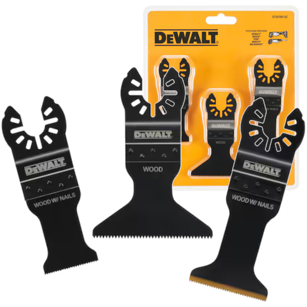 Zestaw brzeszczotów do narzędzi wielofunkcyjnych Dewalt DT20760-QZ 3 sztuki