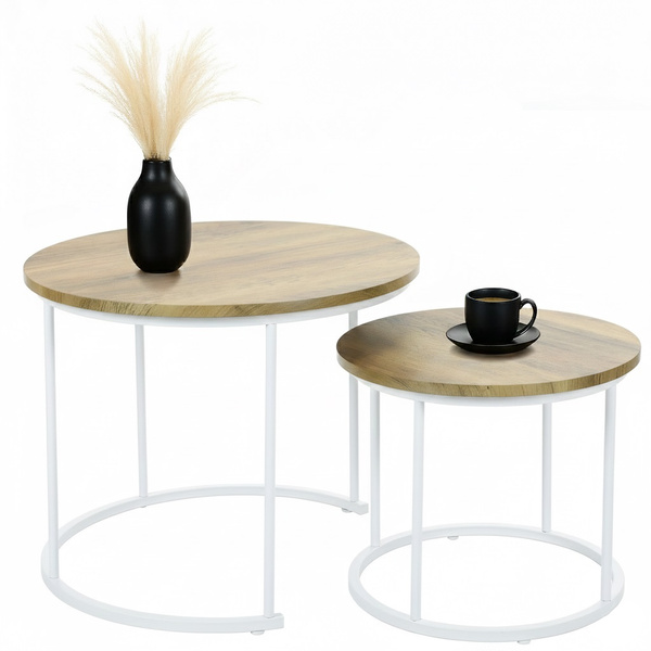 Zestaw stolików Belivio ALBA ROYAL OAK