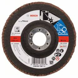 Listkowa tarcza szlifierska X571, Best for Metal 125x22,23x40 Bosch 2608607326