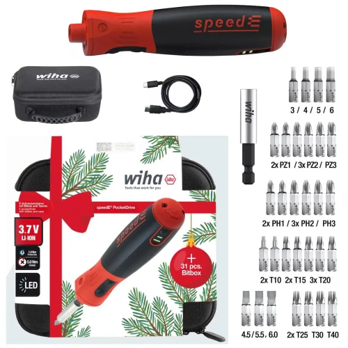 Wkrętak Wiha speedE PocketDrive Christmas Edition 47183
