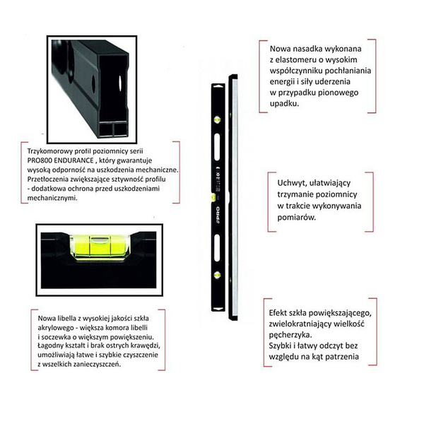 Poziomica PRO BG-120 - 120cm