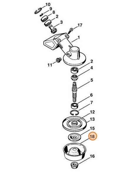 Osłona / tarcza talerzowa Stihl 41267133100 