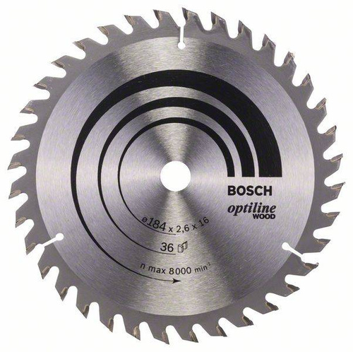 Tarcza pilarska Optiline Wood 184x16 Bosch 2608640818