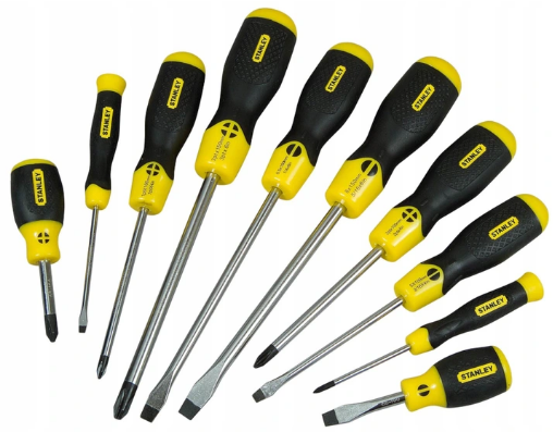 Zestaw wkrętaków płaskich, krzyżowych (10 szt.) Stanley 2-65-005