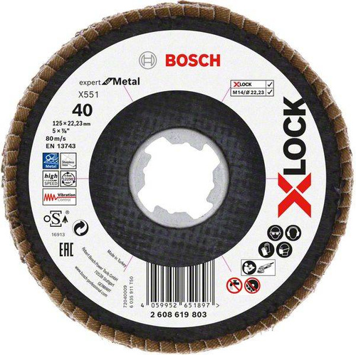 Tarcza listkowa X551 Expert for Metal X-LOCK 125x22,23x40 Bosch 2608619803