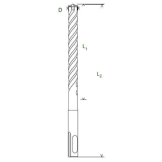 Zestaw wierteł do betonu Bosch - 6,8,10mm, SDS-PLUS
