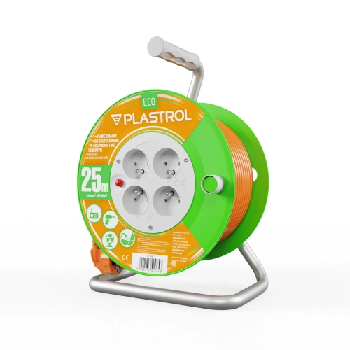 Przedłużacz bębnowy 25 m Plastrol W-98947