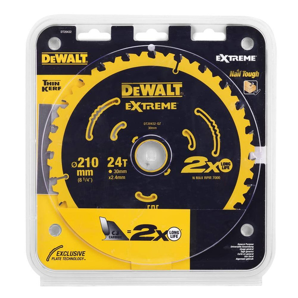 Tarcza pilarska Dewalt DT20432-QZ 210x30/24z