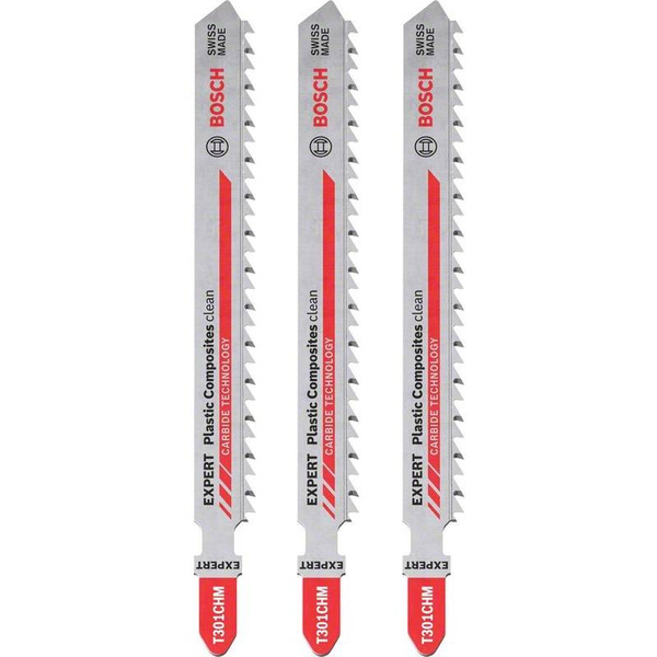 Brzeszczot do wyrzynarki Bosch EXPERT Plastic Composites Clean T 301 CHM 3szt.
