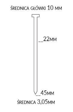 4PRO Gwoździarka bębnowa do papy 4PROCN45