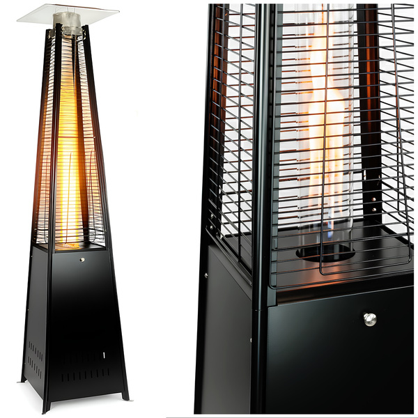 Parasol grzewczy Belivio AGNI czarny