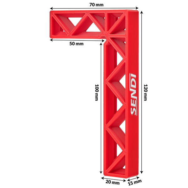 Kątownik glazurniczy 100x50 mm Sendi 01961204623