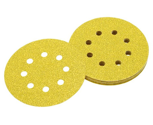 Zestaw 8 szt. papierów ściernych 125mm, P120, 8 otworów Dewalt DT3115-QZ