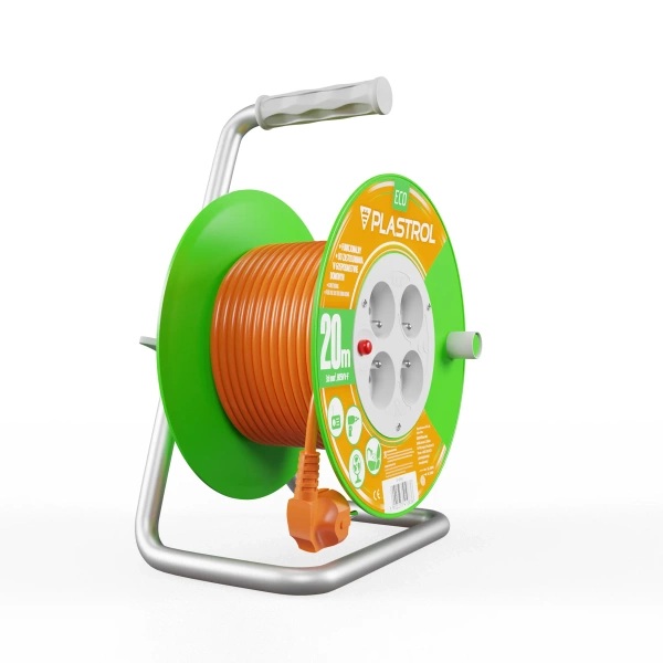 Przedłużacz bębnowy 20 m Plastrol Eco W-98946