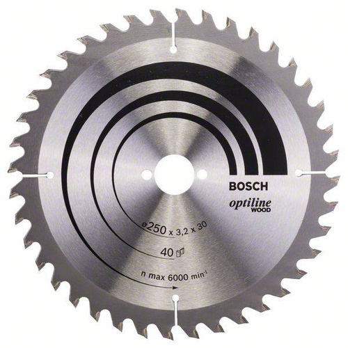 Tarcza pilarska Optiline Wood 250x30 Bosch 2608640728